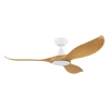 Eglo Lighting Noosa 52" and 60" White/Bamboo Ceiling Fan No Light