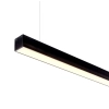 Sleek 35x37 Black LED Pendant Light