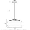 Telbix Lighting Antera Natural 600 Pendant Dimensions