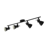 Eglo Seras 1 Spotlight Range - Black - 4 Light 98408N