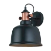 Alta 2 Black / copper wall Light