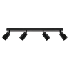 Telbix Alvey Black GU10 Spotlight Bars - 4 Light side