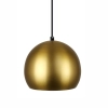 Ailia Imports - Amity Round Metal 1 Light Pendant - Brushed Gold