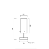Telbix Lighting Angus Touch Lamp Dimensions