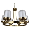 Ailia Imports Bedford 6 Light Brushed Brass Pendant Light 2