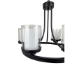 Ailia Imports Bedford 6 Light Matt Black Pendant Light 2