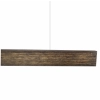 Victorian Ash / Black Japan stain timber LED pendant light 