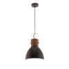 Calico 1 Light Pendant Black - Plywood