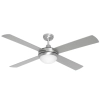 Mercator Lighting Caprice 52" Silver Ceiling Fan with Light