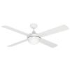 Mercator Lighting Caprice 52" White Ceiling Fan with Light
