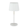 CLA Lighting Crecer Table Lamp - White and Brass highlights - Pleated white shade