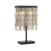Telbix Cerone Crystal Table lamp - Matt Black with Champagne crystals