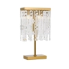 Telbix Cerone Crystal Table lamp - Aged brass with Clear crystals