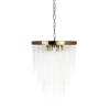 Ailia imports Coretta Aged Brass - glass pendant light