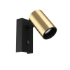 Eglo Lighting Cumaribo Black & Brass 1 Light Spotlight - 390082N