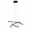Ailia Imports Delphi 3 Ring LED Pendant - Matt Black