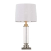 Telbix Dorcel Table Lamps - Nickel - White Shade