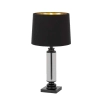 Telbix Dorcel Table Lamps - Black - Smoke glass