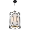 Telbix Lighting Dover33 3LT Pendant Black ON