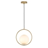 Mercator Lighting Edith Pendant Round Brushed Brass