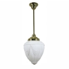 Lode Empire 8inch Pendant light - Brass / Opal