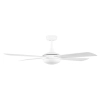 Fanco Eco Silent Deluxe 52inch Ceiling Fan White with LED Light - side view
