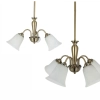 Ailia Imports - Evie 3 light and 5 light Antique Brass pendant lights
