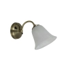 Ailia Imports Evie 1 Light Wall lights - Antique Brass with Alabaster Glass