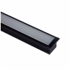 EXT-003 Recessed Aluminium Extrusion - Black with frosted diffuser
