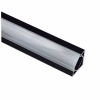 EXT007 Corner Aluminium Extrusion - Black with Frosted Diffuser 2