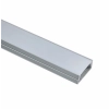 EXT-014 Wide recessed Aluminium Extrusion - Silver with Opal diffuser 2