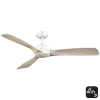 Mercator IKUU Smart DC Ceiling Fan - White / Oak FC620133GWH