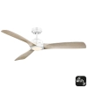 Mercator IKUU Minota 52inch DC Ceiling Fan - White - Oak FC628133GWH