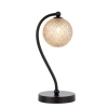 Telbix Lighting Felton Amber Black Tear Table Lamp