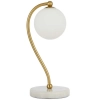 Telbix Lighting Felton White Marble Matte Opal Table Lamp
