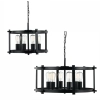 Telbix Finley Matt Black Pendant Range - 2 sizes