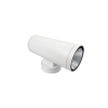 Ailia Imports Force 2 x 12watt LED Up / Down Pillar Lights - White Angle