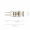 G4 1.5watt LED Bi-Pin Lamp 2700K 12Volts AC or DC - Dimensions