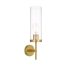 Telbix Garot 1 Light wall lights - Brass with Clear glass