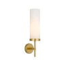 Telbix Garot 1 Light wall lights - Brass with Opal glass