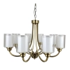 Ailia Imports Hillwood 8 Light Antique Brass Pendant 