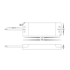 HV9660 30watt 12VDC  Constant Voltage Driver - Dimmable - Dimensions