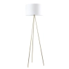 Jambes Antique Brass floor lamp with White shade