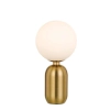 Telbix Kade Table lamps - Aged Gold - Matt opal glass