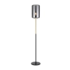 Telbix Korova Floor Lamp - Smoke grey glass