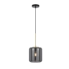 Telbix Korova Small Glass Pendant lights Smoke glass