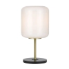 Telbix Korova Small Table Lamp - Opal Matt / Black / Brass
