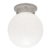Mercator MA1806 6inch Opal Glass Ball DIY - Satin Chrome