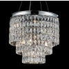 Ailia Imports Madeline 500mm Chrome Crystal pendant light.