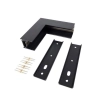 Magnetic Track Inner corner for wall mounting - Black full parts